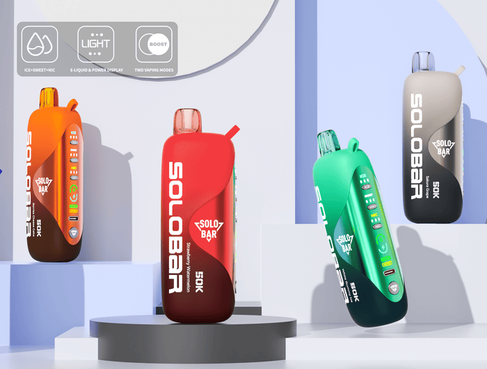 <h5><span style="text-decoration:underline">SoloBar</span></h5><h2>SOLO BAR 50000PUFF</h2><p>Discover our new flavours</p>