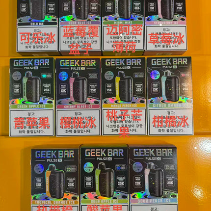 GEEKBAR 一次性电子烟 PULSE X 星座款 北美一线头部品牌  11口味