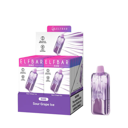 ELFBAR DUKE 一次性电子烟 ICE KING 新品 透明质感 19口味
