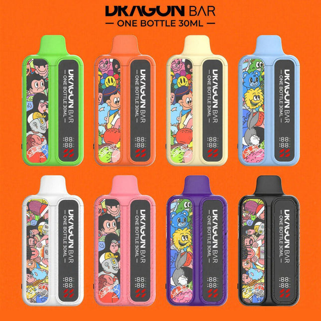 DragonBar 一次性电子烟 30ml大容量 大口数 大强度 爆火新品 8口味